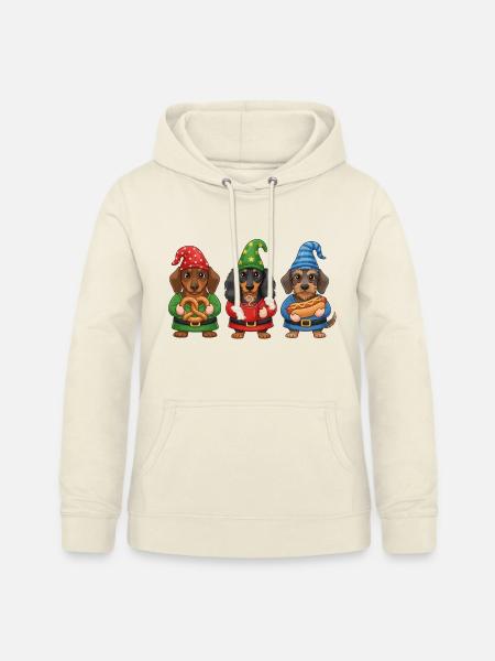 Dackel Merry Christmas Cooles Weihnachtsgeschenk - Frauen Hoodie - Vanille-Milchshake
