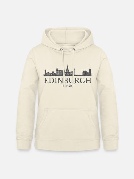 Edinburgh Schottland, Edinburgh Skyline - Frauen Hoodie - Vanille-Milchshake