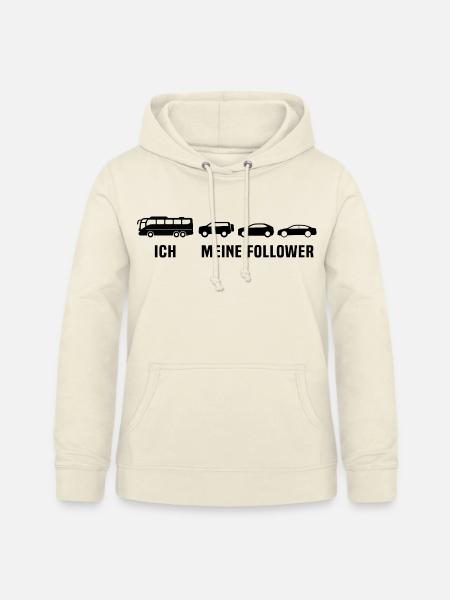 Busfahrer Linienbus Meine Follower Bus - Frauen Hoodie - Vanille-Milchshake