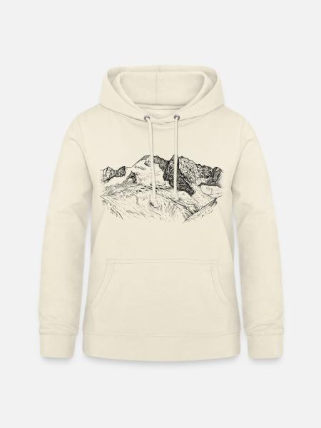 Olperer Zillertaler Tirol Alpen Gipfel-Design - Frauen Hoodie - Vanille-Milchshake