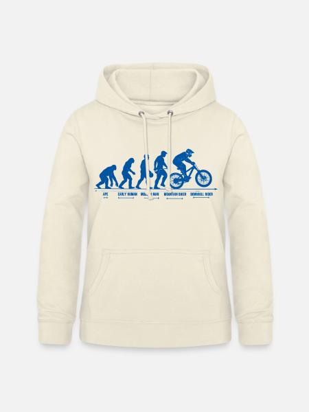 Mountainbike Evolution Downhill MTB Geschenk - Frauen Hoodie - Vanille-Milchshake