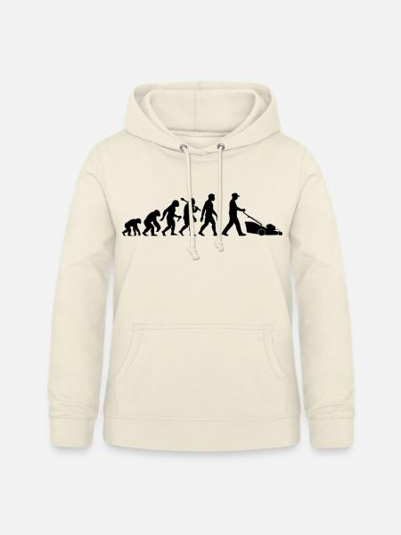 Rasenmäher Evolution Gärtner Rasen Mähen - Frauen Hoodie - Vanille-Milchshake