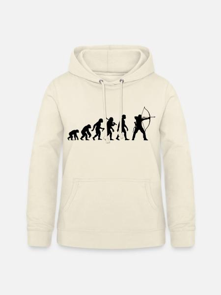 Bogenschütze Evolution Für Hobby Bogenschießen - Frauen Hoodie - Vanille-Milchshake