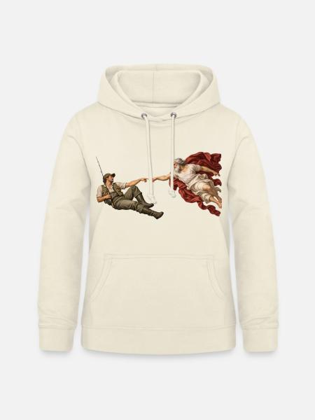 Die Erschaffung des Anglers - Frauen Hoodie - Vanille-Milchshake
