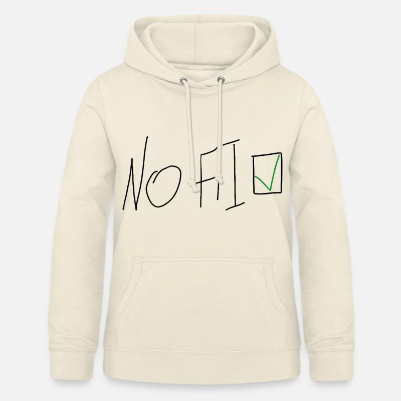 Pas d’IA - Écrit à la main - Sweat à capuche Femme - vanille