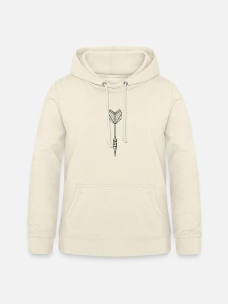 Dartpfeil Zeichnung - Frauen Hoodie - Vanille-Milchshake