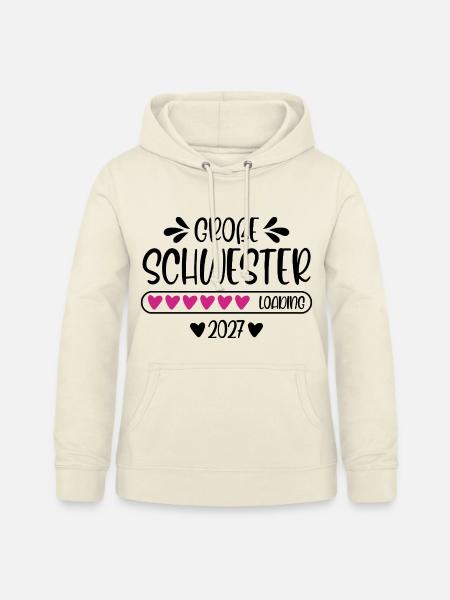 Große Schwester 2027 loading - Frauen Hoodie - Vanille-Milchshake