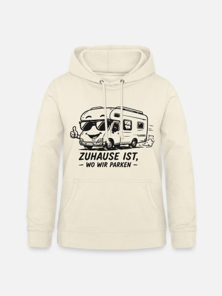 Zuhause ist, wo wir parken - Frauen Hoodie - Vanille-Milchshake