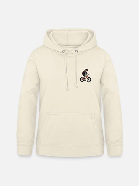 Lustiges Fahrrad Skelett – Halloween Biker - Frauen Hoodie - Vanille-Milchshake