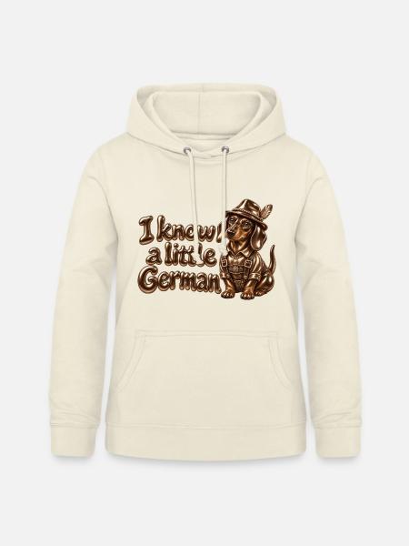 Kleiner deutscher bayerischer Dackel - Frauen Hoodie - Vanille-Milchshake