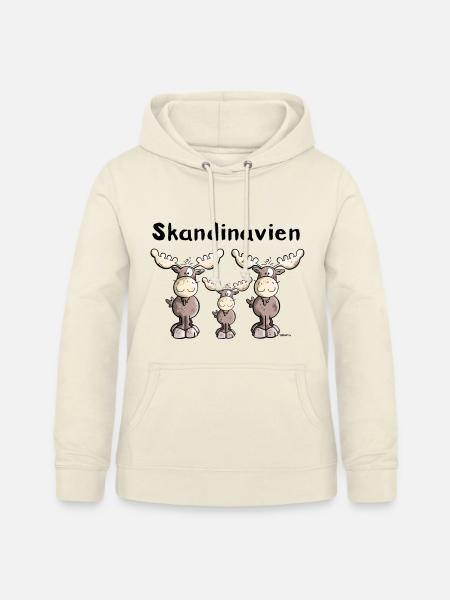 Elche aus Skandinavien - Frauen Hoodie - Vanille-Milchshake