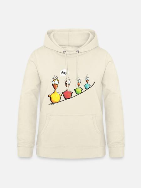 Vogelleine Piep - Frauen Hoodie - Vanille-Milchshake