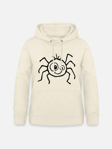 Niedliche Halloween-Spinne im Kritzelstil - Frauen Hoodie - Vanille-Milchshake