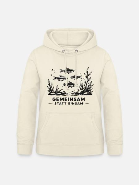Gemeinsam Unterwasser Schwarm - Frauen Hoodie - Vanille-Milchshake