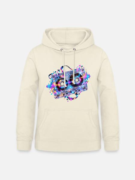 Neon Kassette - Frauen Hoodie - Vanille-Milchshake