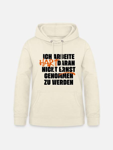 Nicht ernst genommen werden - Frauen Hoodie - Vanille-Milchshake