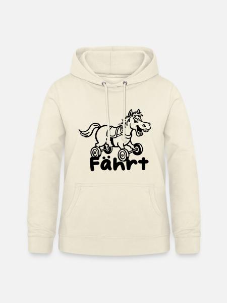 Fährt Pferd mit Rädern - Frauen Hoodie - Vanille-Milchshake