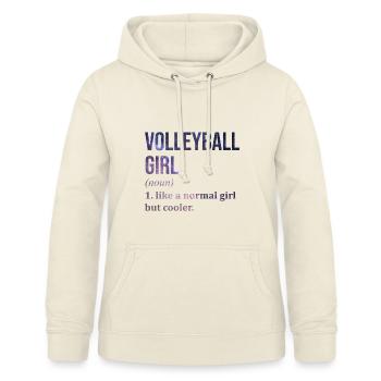 Volleybal Volleybal Volleybal - Vrouwen hoodie - vanille-milchshake - Voor - AI Model Female 172 light (172cm)