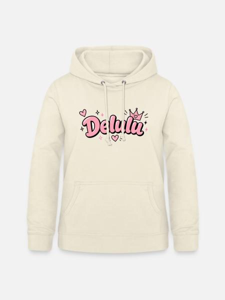 Delulu – Pink Gen Z Statement - Frauen Hoodie - Vanille-Milchshake