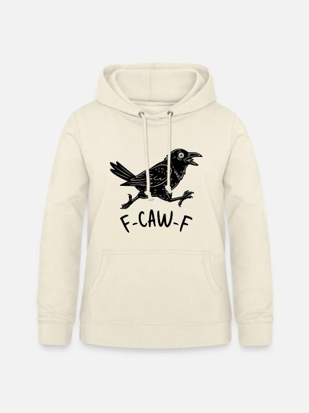 F-CAW-F Krähe - Frauen Hoodie - Vanille-Milchshake