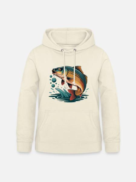Springender Karpfen - Frauen Hoodie - Vanille-Milchshake