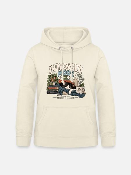 Introvert Mode Katze - Frauen Hoodie - Vanille-Milchshake