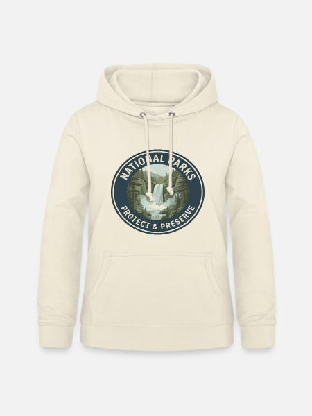 Nationalpark Schutz & Preserve Logo - Frauen Hoodie - Vanille-Milchshake