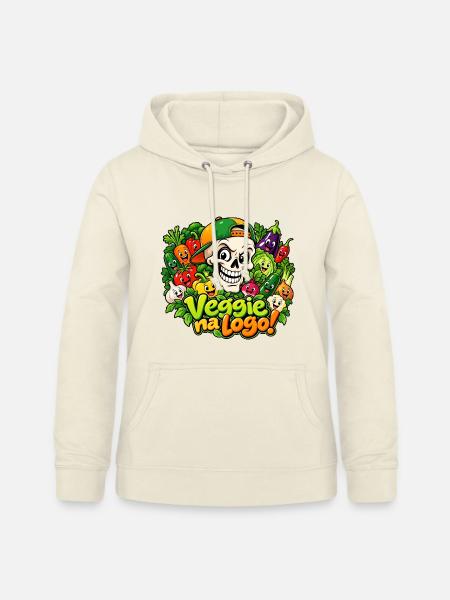 Veggie Skull - Frauen Hoodie - Vanille-Milchshake