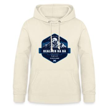 Bealach na Bà , Applecross Peninsula, Schottland - Frauen Hoodie - Vanille-Milchshake - Vorne - AI Model Female 172 light (172cm)