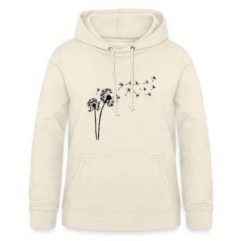 Black dandelion in the wind - Women's Hoodie - vanilla - Front - AI Model Female 172 light (172cm)