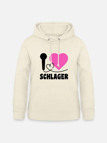 I Love Schlager  - Frauen Hoodie - Vanille-Milchshake