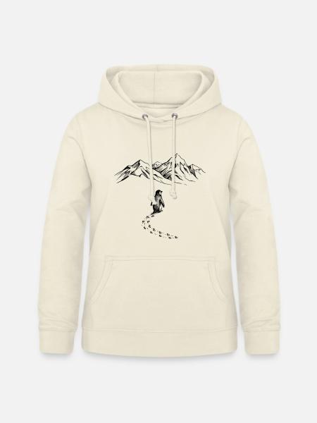 Pinguin Antarktis - Frauen Hoodie - Vanille-Milchshake