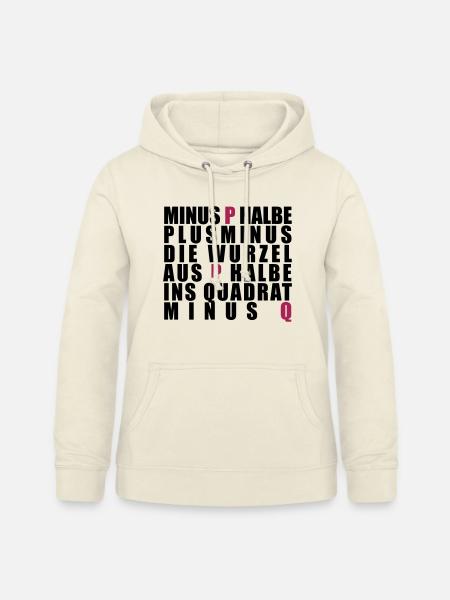 p-q-Formel - Frauen Hoodie - Vanille-Milchshake