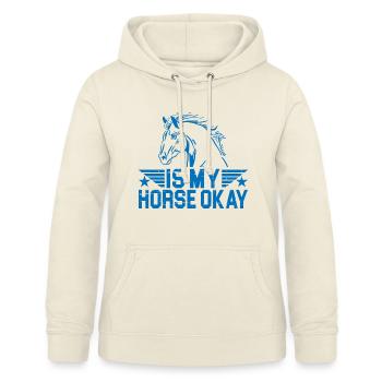 Mon cheval va-t-il bien 6 - Sweat à capuche Femme - vanille - Devant - AI Model Female 172 light (172cm)