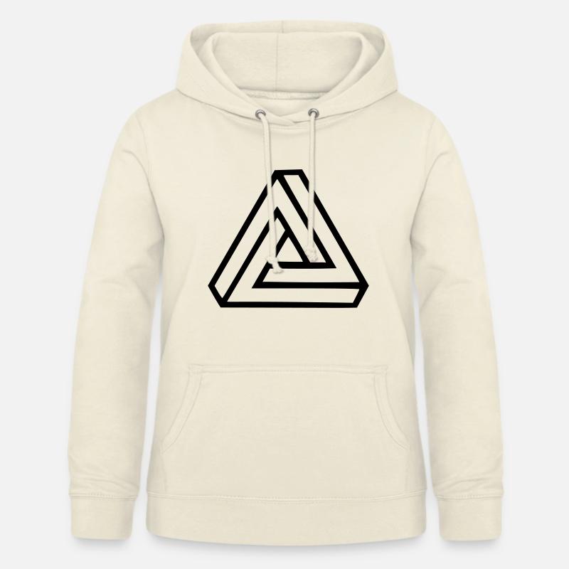 Triangle Illusion - Sweat à capuche Femme - vanille
