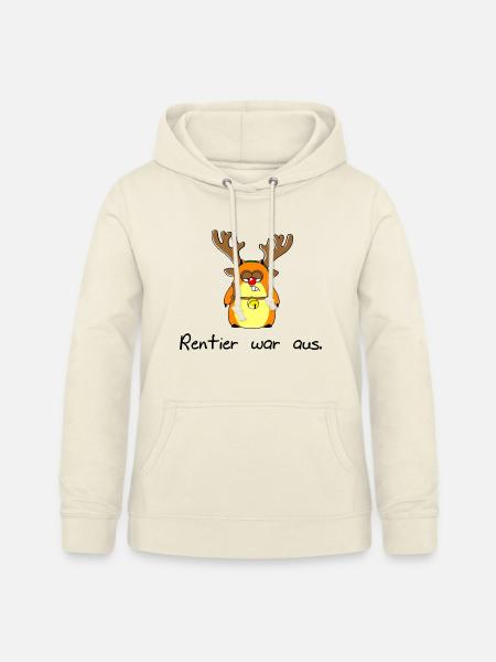 Rentier war aus - Frauen Hoodie - Vanille-Milchshake