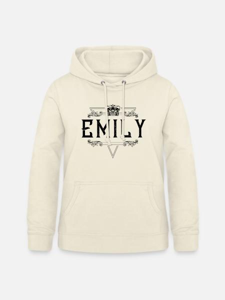 Emily Name - Frauen Hoodie - Vanille-Milchshake