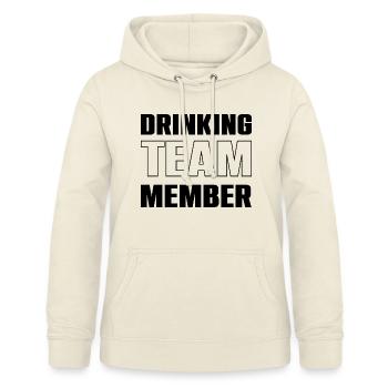Équipe de consommation d’alcool - Sweat à capuche Femme - vanille - Devant - AI Model Female 172 light (172cm)