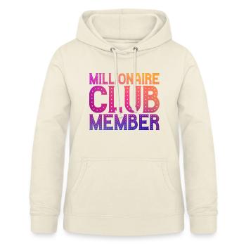 Millionaire Club Member 12 - Frauen Hoodie - Vanille-Milchshake - Vorne - AI Model Female 172 light (172cm)