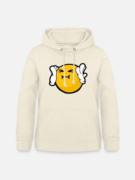 Smiley Anger Harassed - Frauen Hoodie - Vanille-Milchshake