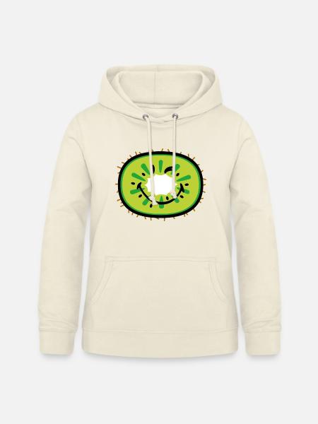 Smiley Kiwi - Frauen Hoodie - Vanille-Milchshake