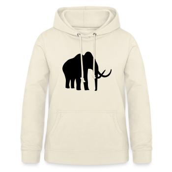 Mammouth - Sweat à capuche Femme - vanille - Devant - AI Model Female 172 light (172cm)
