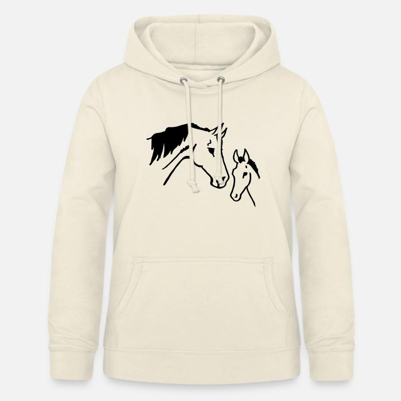 Mare and foal - Women's Hoodie - vanilla