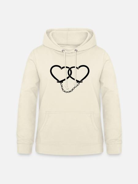 Herz Handschellen - Frauen Hoodie - Vanille-Milchshake
