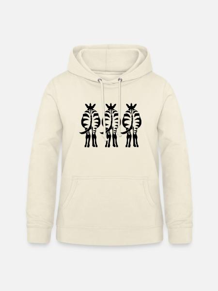 Zebra - Frauen Hoodie - Vanille-Milchshake