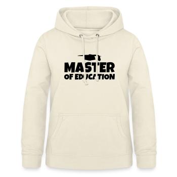 Master of Education Études Cadeau - Sweat à capuche Femme - vanille - Devant - AI Model Female 172 light (172cm)
