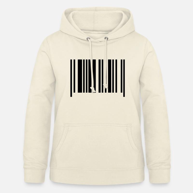 barcode - Sweat à capuche Femme - vanille
