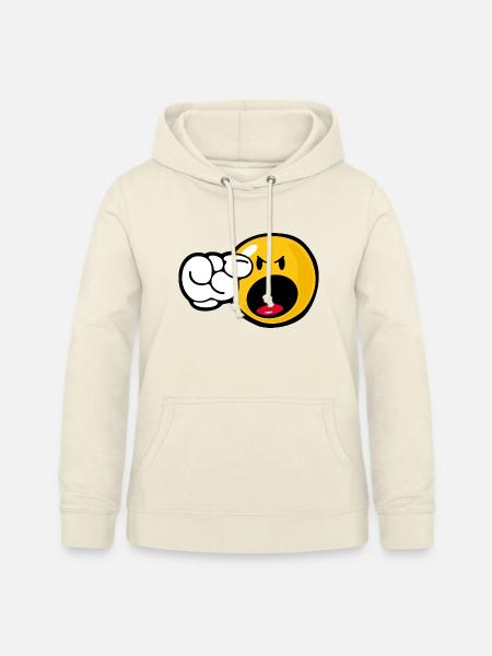 Smiley Angry - Frauen Hoodie - Vanille-Milchshake