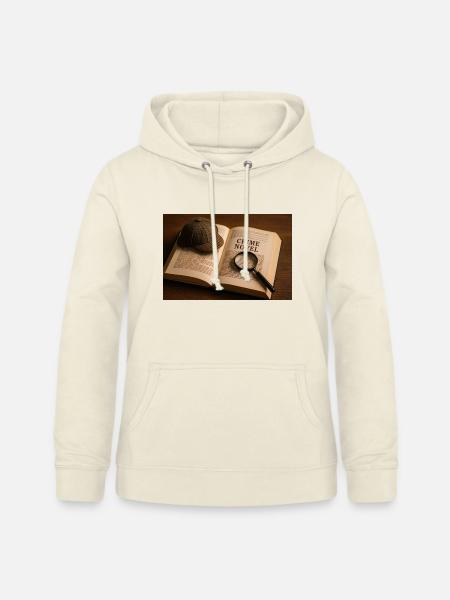 Buch, Lupe und Krimi - Frauen Hoodie - Vanille-Milchshake