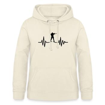 Biathlon - Sweat à capuche Femme - vanille - Devant - AI Model Female 172 light (172cm)